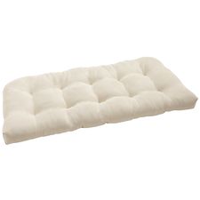 Standard Contour Settee Cushion in Calliope Ivory