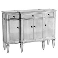 Hayworth Mirrored Silver Buffet Table
