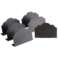 Simon Chalk Note Place Card Holder Set of 6