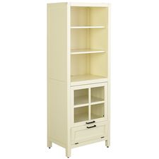 Sausalito Antique White Modular Bookcase