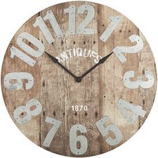 Oversize Aged Rustic Wall Clock