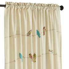 Applique Birds on a Wire  Curtain