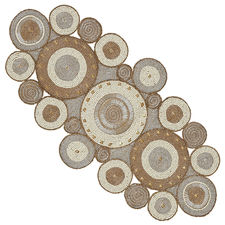 Beaded Radiant Circles 31" Table Runner