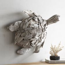 Driftwood Turtle Wall Decor
