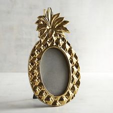 Golden Pineapple 4x6 Photo Frame