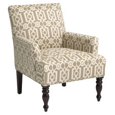 Liliana Sand Tan Ironwork Armchair