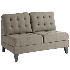 Nyle Putty Armless Loveseat