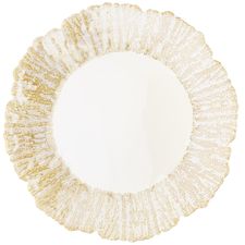 Gold Luster Rim Charger Plate