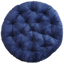 Plush Nautical Blue Papasan Cushion