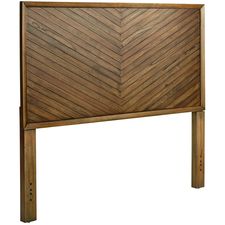 Chevron II Queen Pecan Brown Headboard
