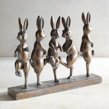 Dancing Bunnies Sculpture