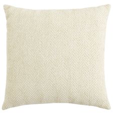 Herringbone Chenille Ivory Pillow