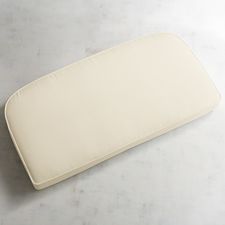 Large Flat Contour Settee Cushion in Calliope Ivory
