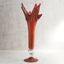Flame Art Glass Vase