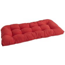 Standard Contour Settee Cushion in Cabana Tomato