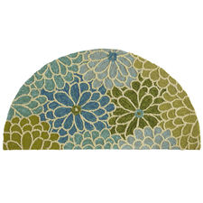 Calliope Mum Demilune Blue Rug