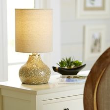 Champagne Mosaic Mini Lamp