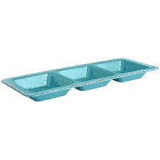 Carmelo Melamine Divided Server - Aqua