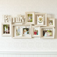 Family Ivory Collage Wall Photo Frame