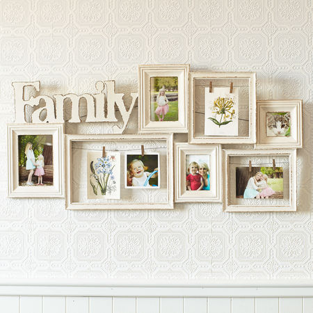 Family Ivory Collage Wall Photo Frame