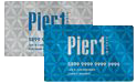Pier 1 Cobalt and Platinum credit card faces